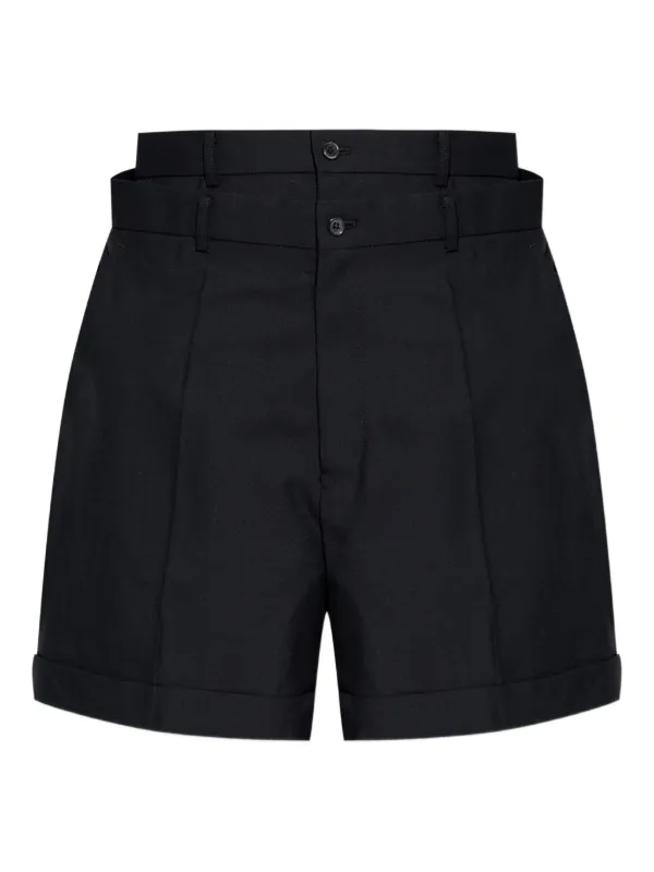 Noir Kei Ninomiya レイヤード ショートパンツ | ブラック | FARFETCH JP Noir Kei Ninomiya レイヤード ショートパンツ | ブラック | FARFETCH JP