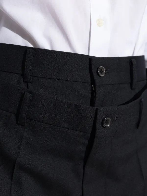 Noir Kei Ninomiya レイヤード ショートパンツ | ブラック | FARFETCH JP