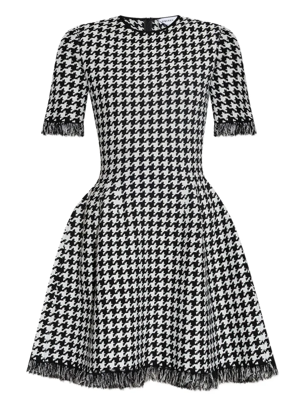 Alexander McQueen Abito con motivo pied-de-poule - Nero