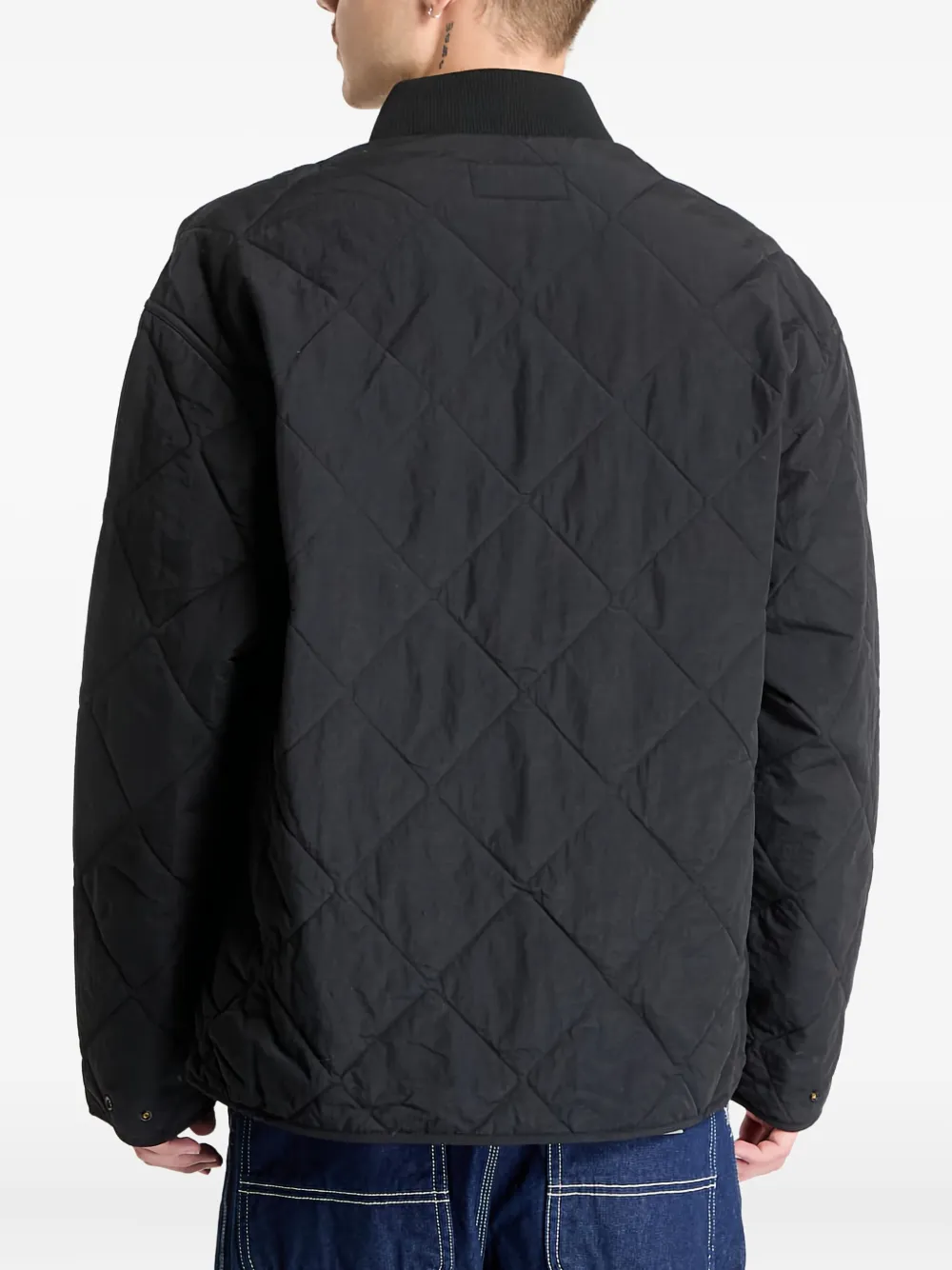 Calvin Klein Gewatteerd jack Zwart