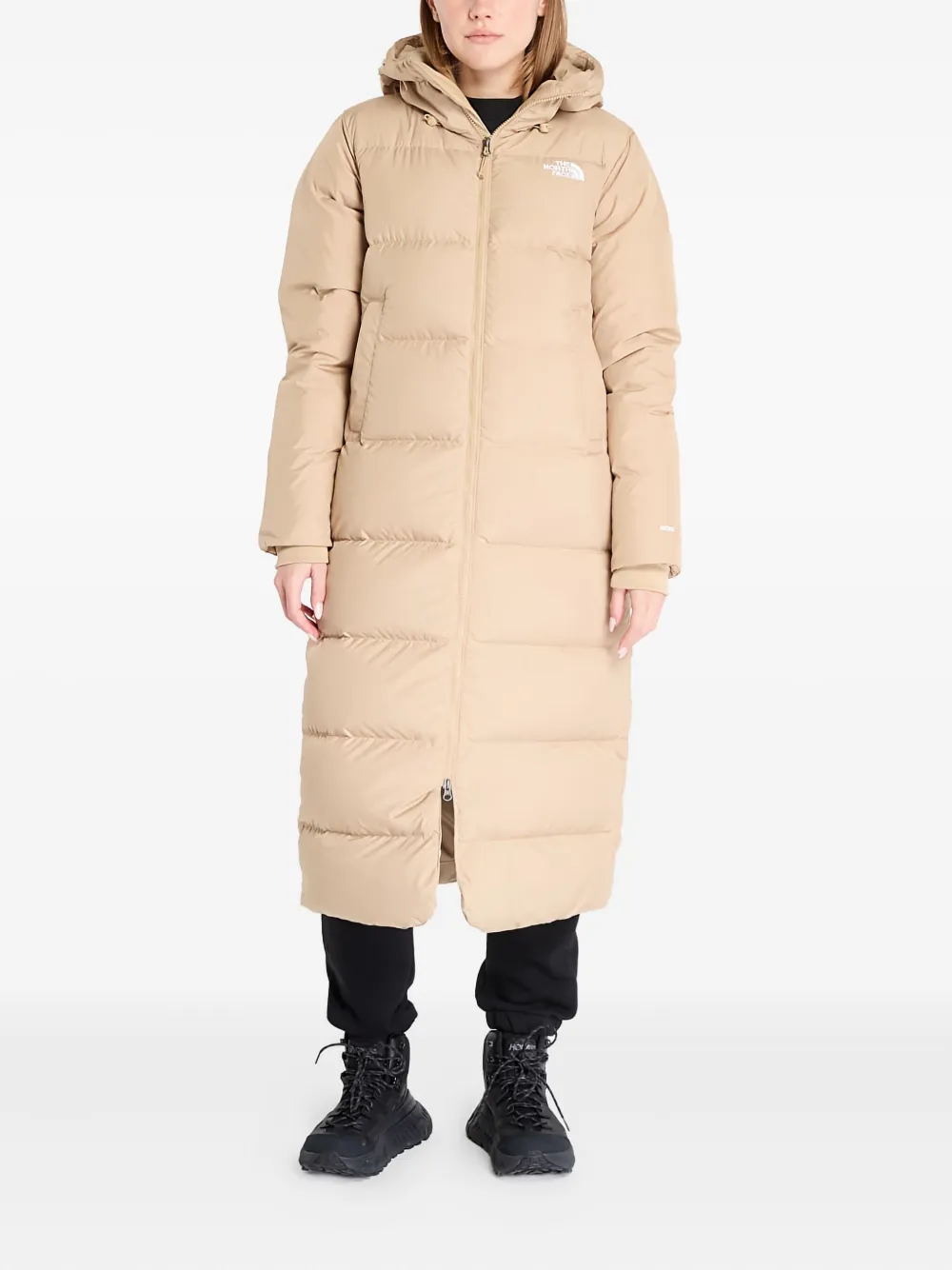 The North Face Triple C parka met capuchon Beige