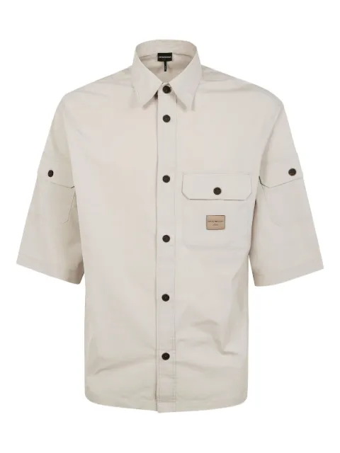Emporio Armani logo-appliqué shirt 