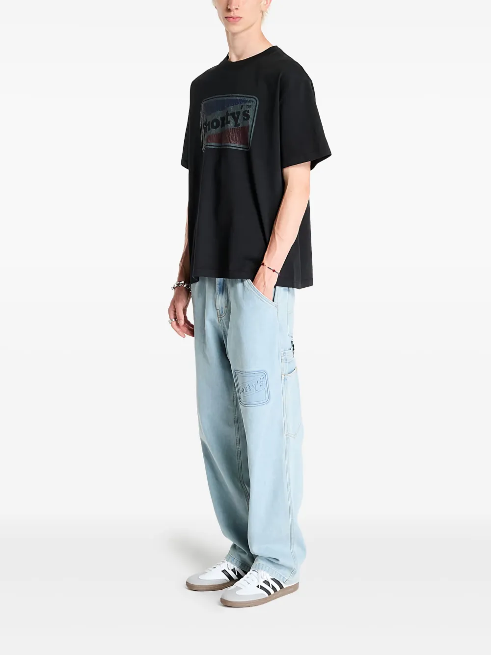 Pleasures Katoenen T-shirt Zwart