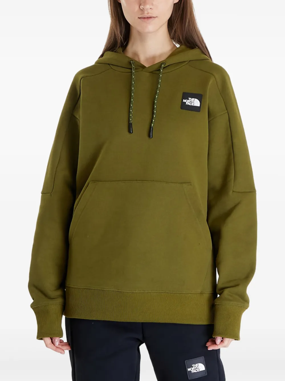 The North Face Hoodie met logopatch Groen