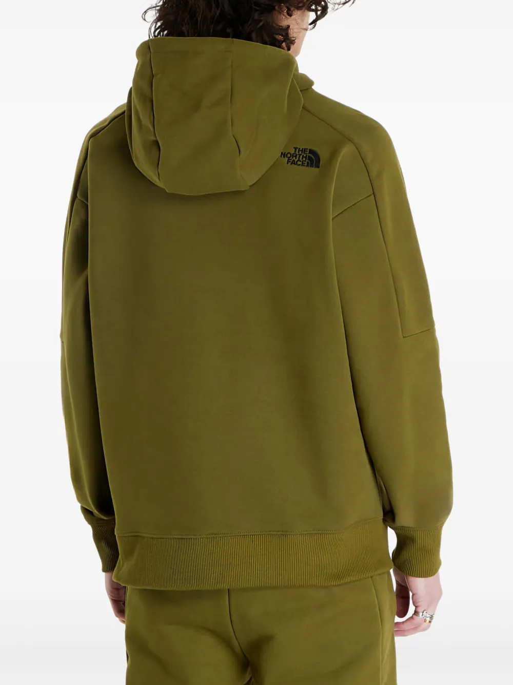 The North Face Hoodie met logopatch Groen