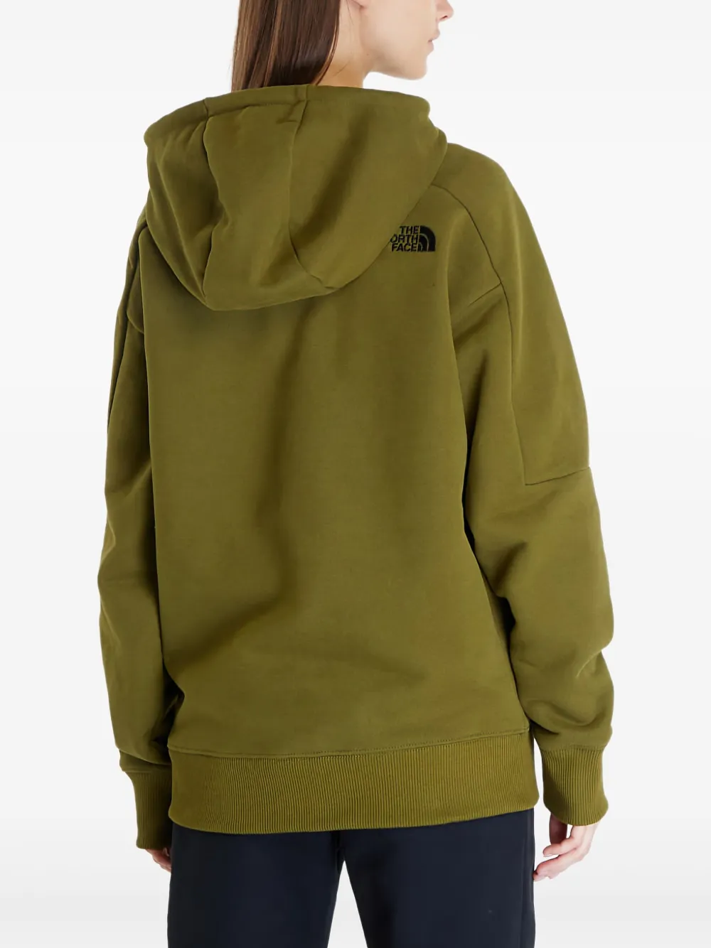 The North Face Hoodie met logopatch Groen