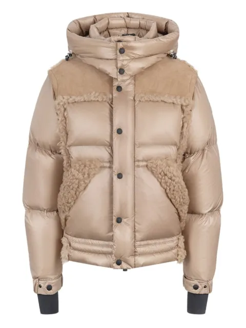 Moncler Grenoble shearling-trimmed puffer jacket