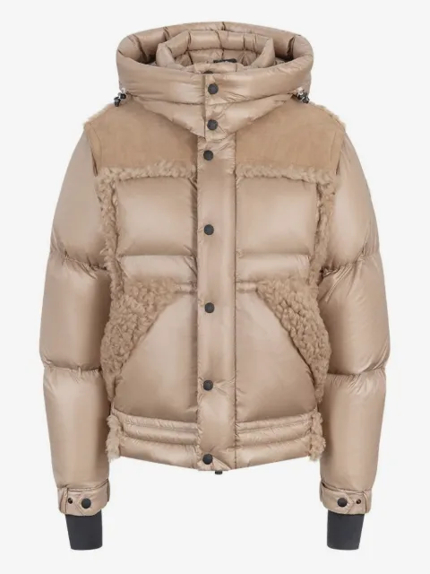 Moncler Grenoble shearling-trimmed puffer jacket