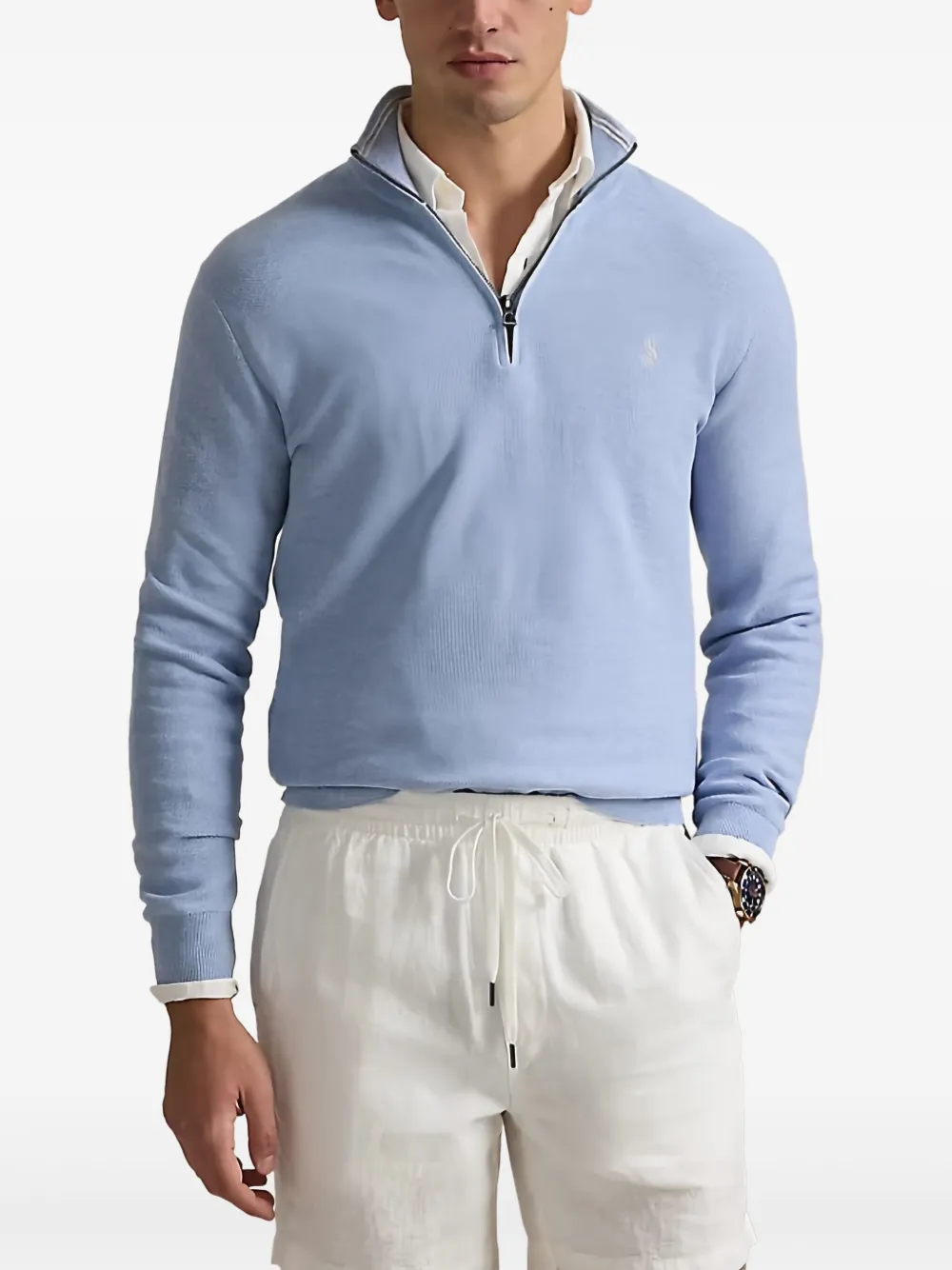 Polo Ralph Lauren Sweater met rits Blauw