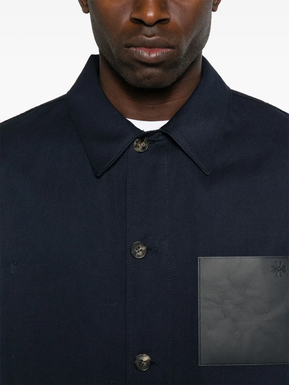 Jacob Cohën Twill shirtjack Blauw