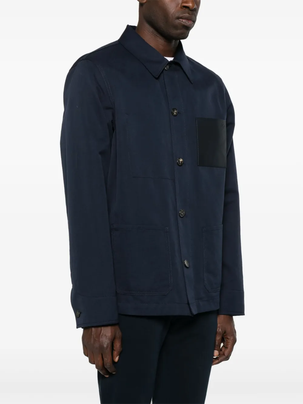 Jacob Cohën Twill shirtjack Blauw