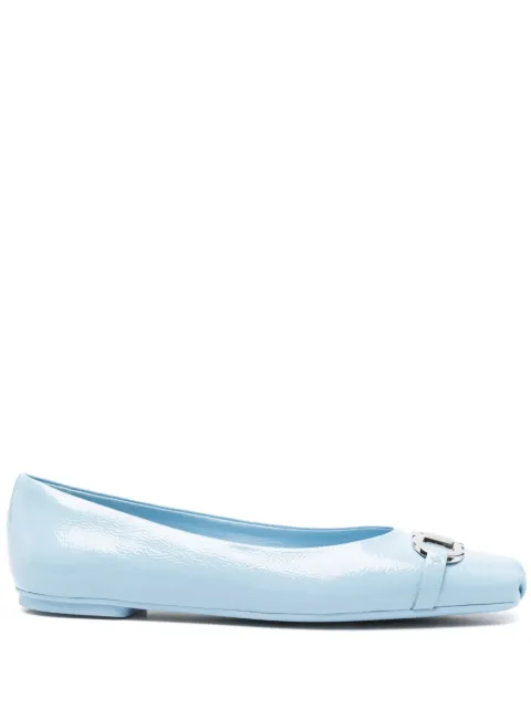 Ferragamo Gancini-buckle ballerina shoes