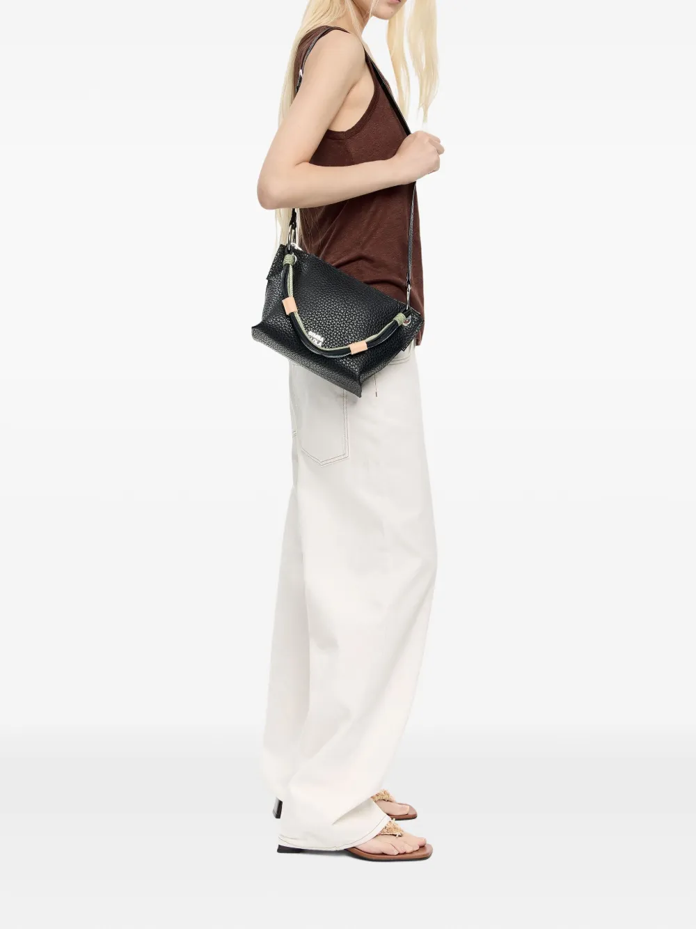 Shop Bimba Y Lola Medium Trapezium Cross Body Bag