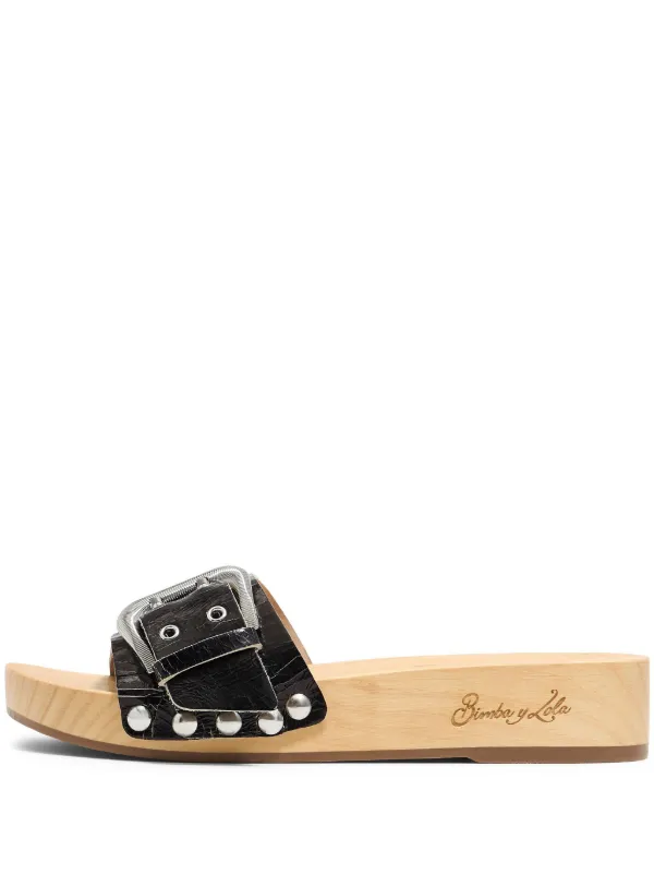 【BIMBA Y LOLA】メタリックレザーサンダル BIMBA Y LOLA】メタリックレザーサンダル (BIMBA Y LOLA