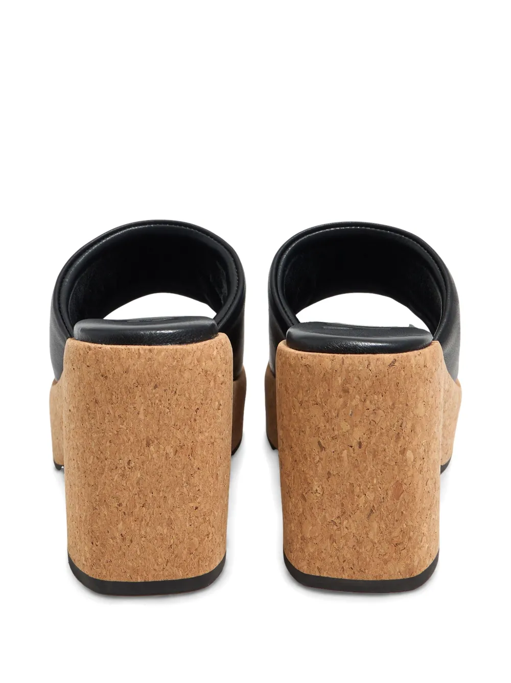 Bimba y Lola 95 mm leren muiltjes Zwart