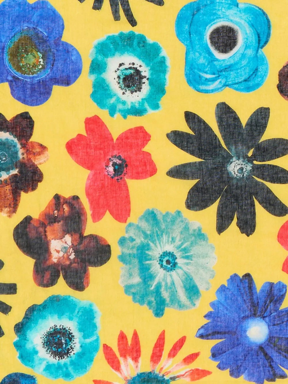 Bimba y Lola Sjaal met bloemenprint Geel