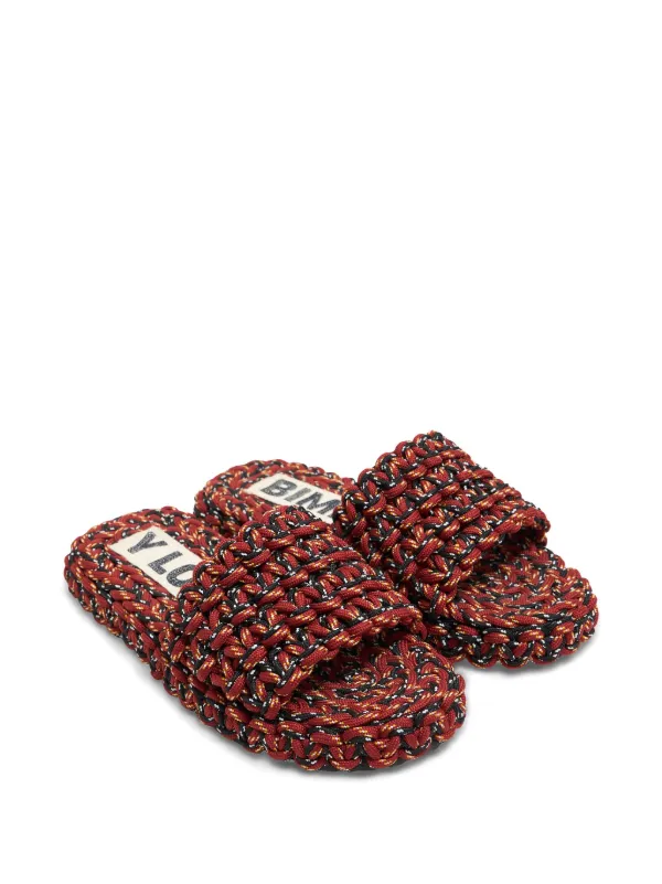 【BIMBA Y LOLA】ロープサンダル Bimba y Lola Rope Slides | Red | FARFETCH