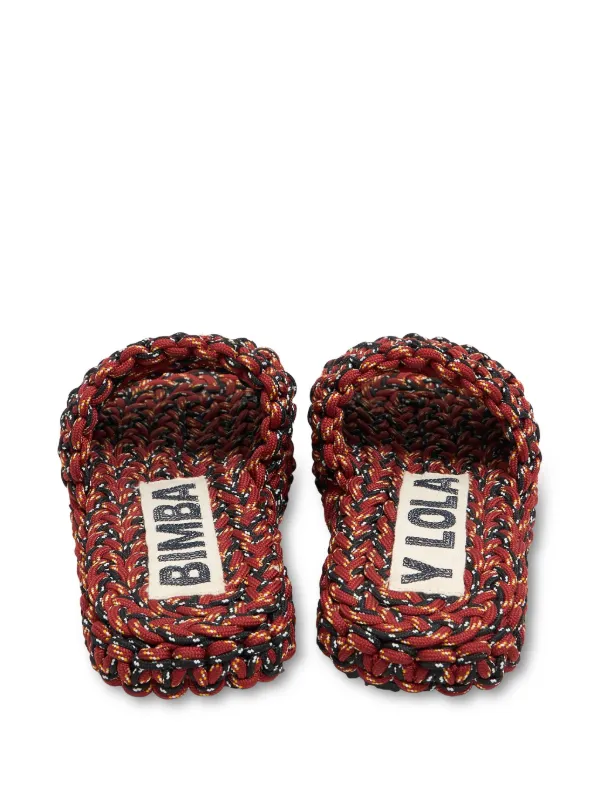 Bimba y Lola Rope Slides | Red | FARFETCH