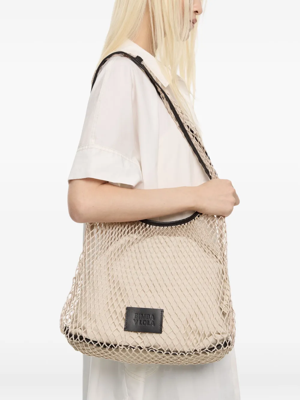 Bimba Y Lola Paper Net Shoulder Bag
