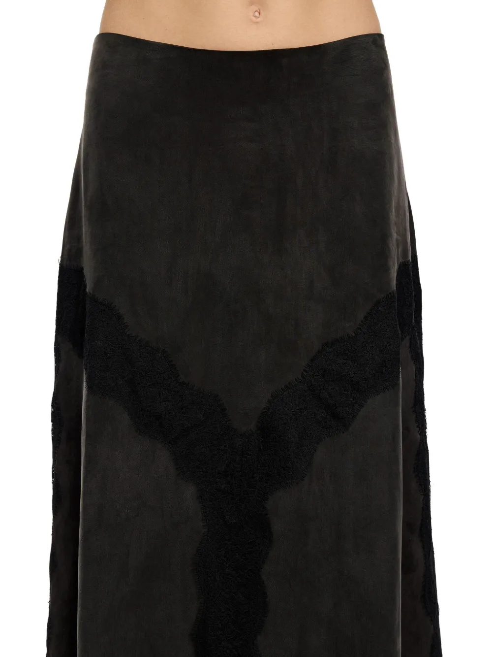 BIMBA Y LOLA LACE-DETAILING MIDI SKIRT 