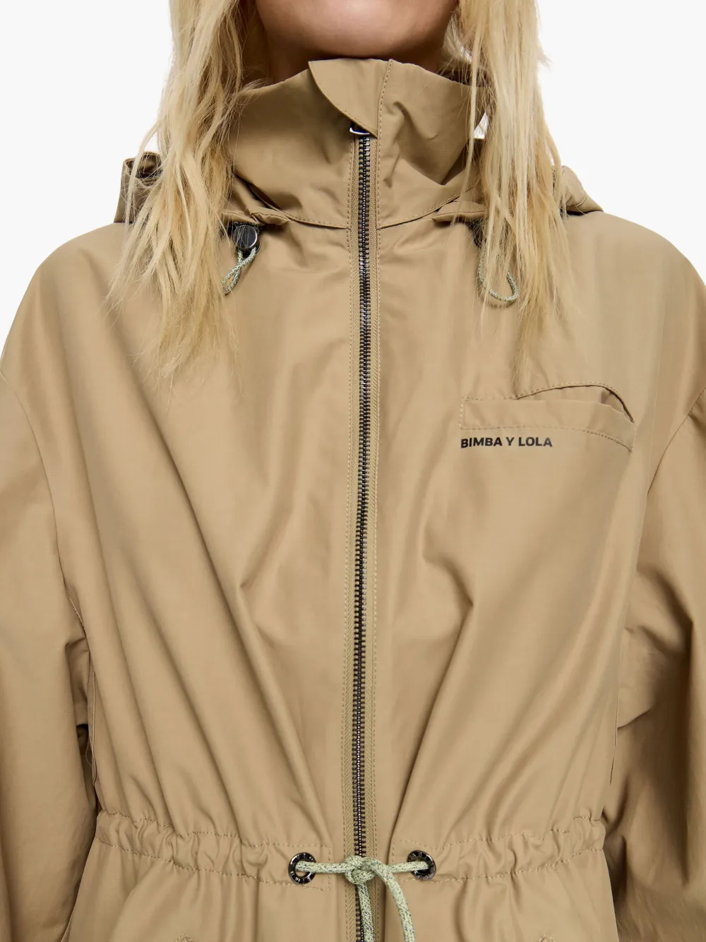 Bimba y Lola Trenchcoat van katoenmix Beige