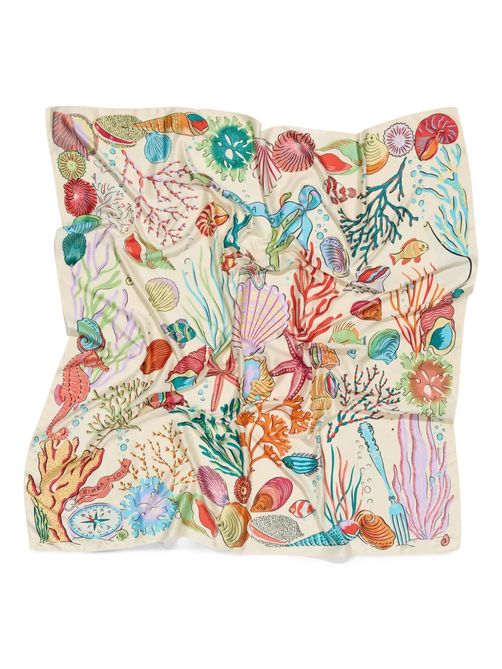 Bimba Y Lola Seabed-print Scarf