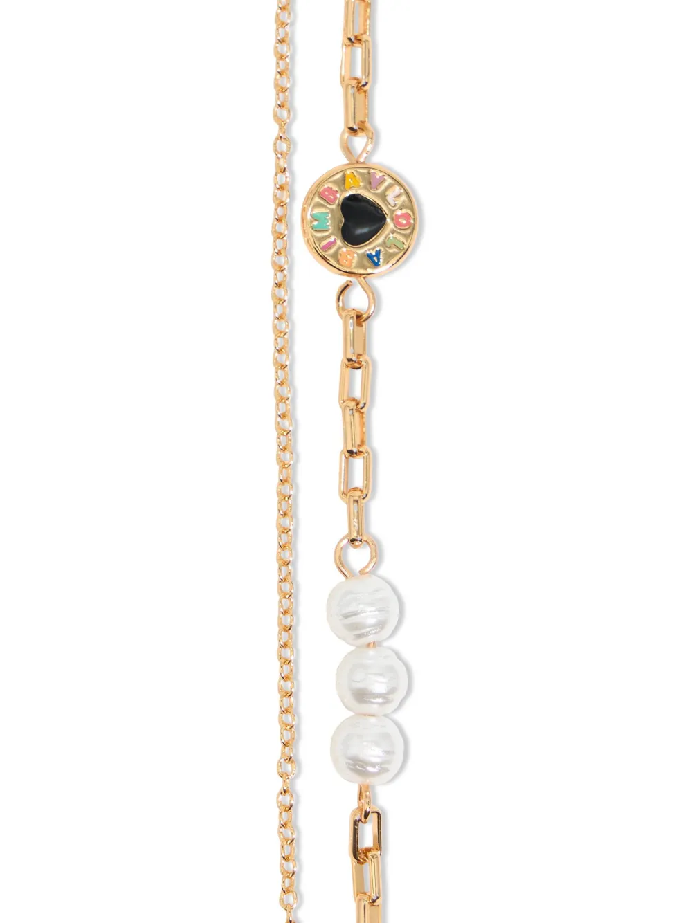 Bimba y Lola double-chain logo-charm bracelet | Image 2