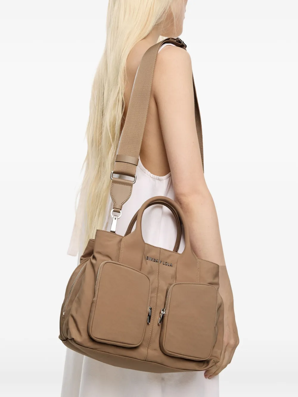 Shop Bimba Y Lola Large Pocket Shoulder Bag