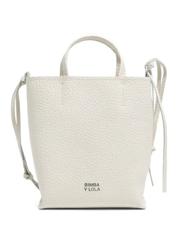 【BIMBA Y LOLA】レザー製ショルダーバッグ Mini black leather crossbody bag