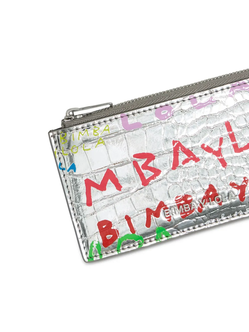 Bimba Y Lola Crocodile-effect Card Holder