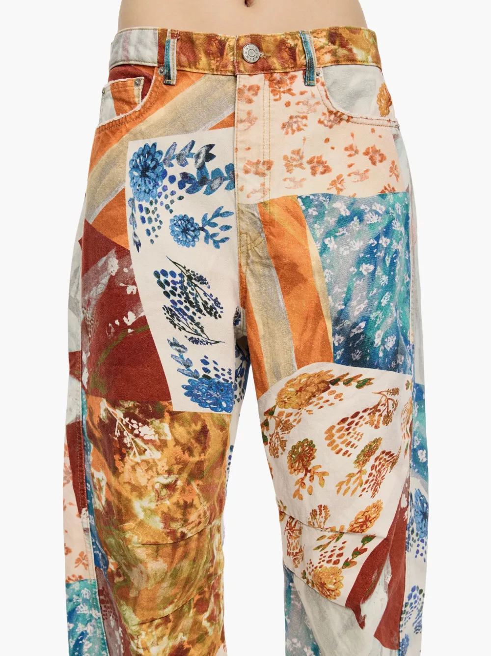 Bimba y Lola Katoenen broek met toelopende pijpen Blauw