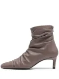 Bimba y Lola 60mm leather ankle boots - Grey