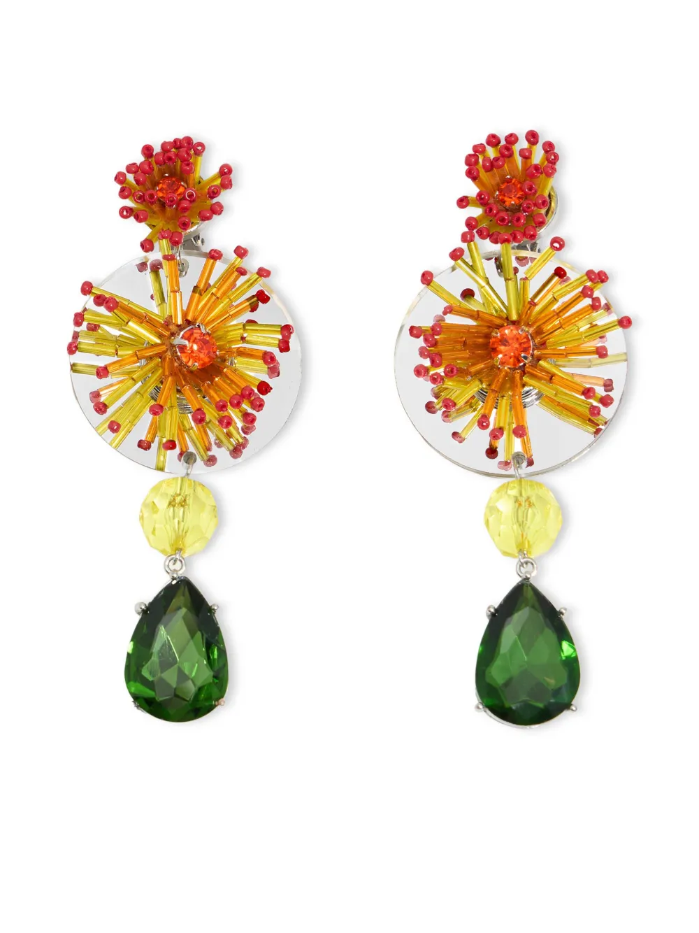 Bimba y Lola フローラル ピアス - シルバートーン Bimba y Lola フローラル ピアス - シルバートーン