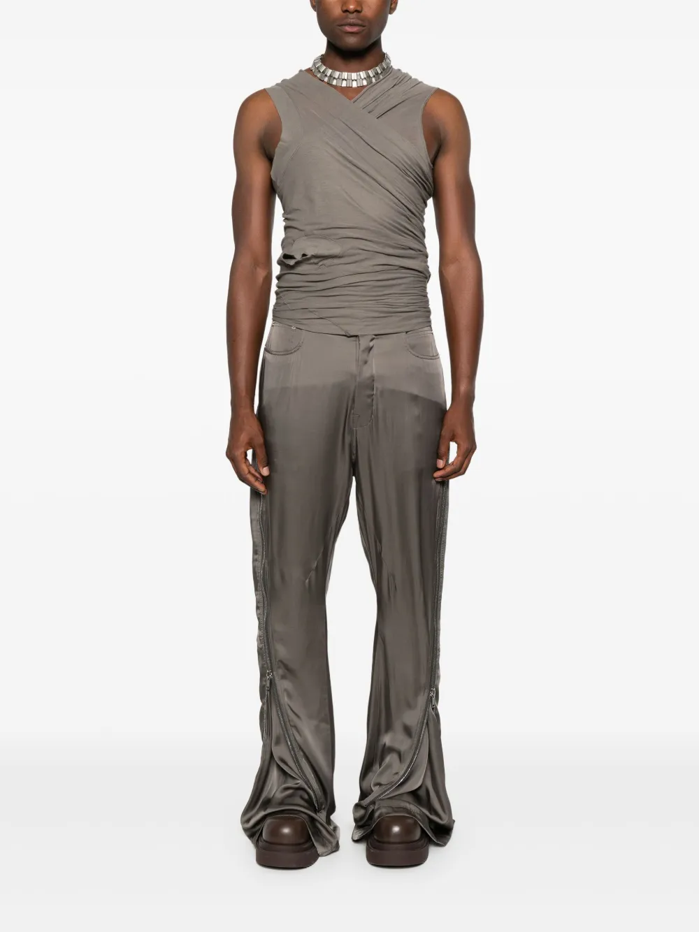 Rick Owens Straight broek - Groen