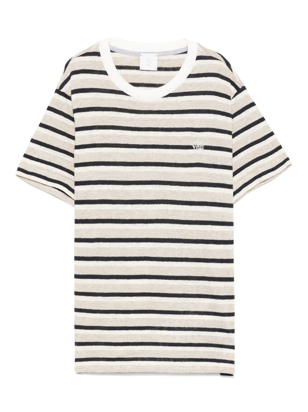 Eleventy Kids Gestreept T-shirt Beige