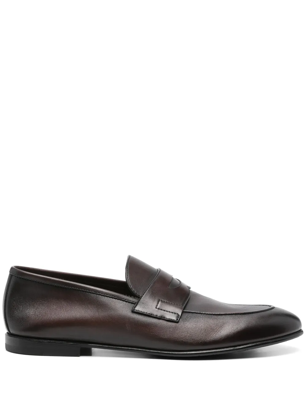 Barrett Leren loafers Bruin