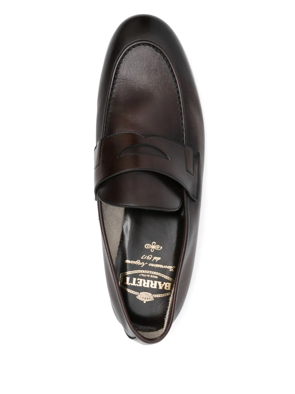 Barrett Leren loafers Bruin