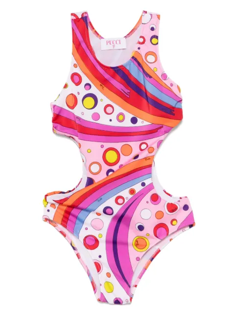 PUCCI Junior graphic-print swimsuit