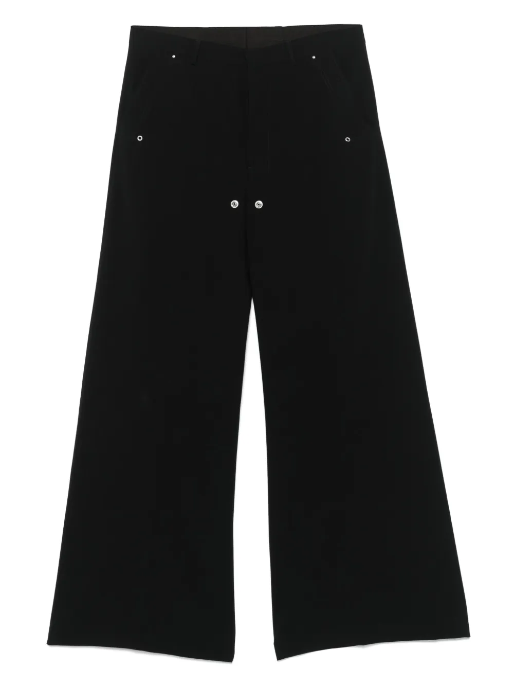 Rick Owens eyelet-detailing pants - ブラック Rick Owens eyelet-detailing pants - ブラック