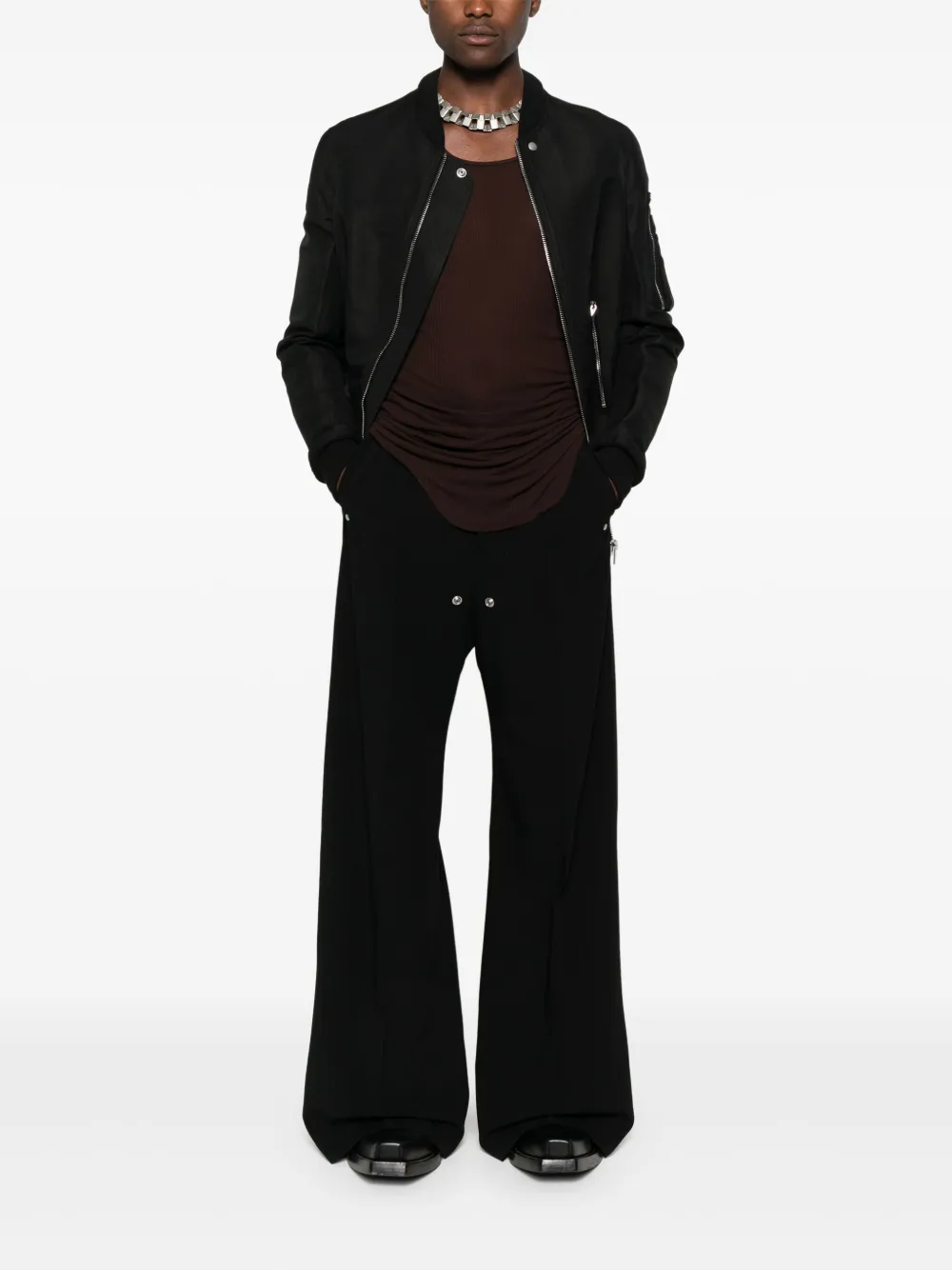 Rick Owens eyelet-detailing pants | Wide Leg Pants | Image 2