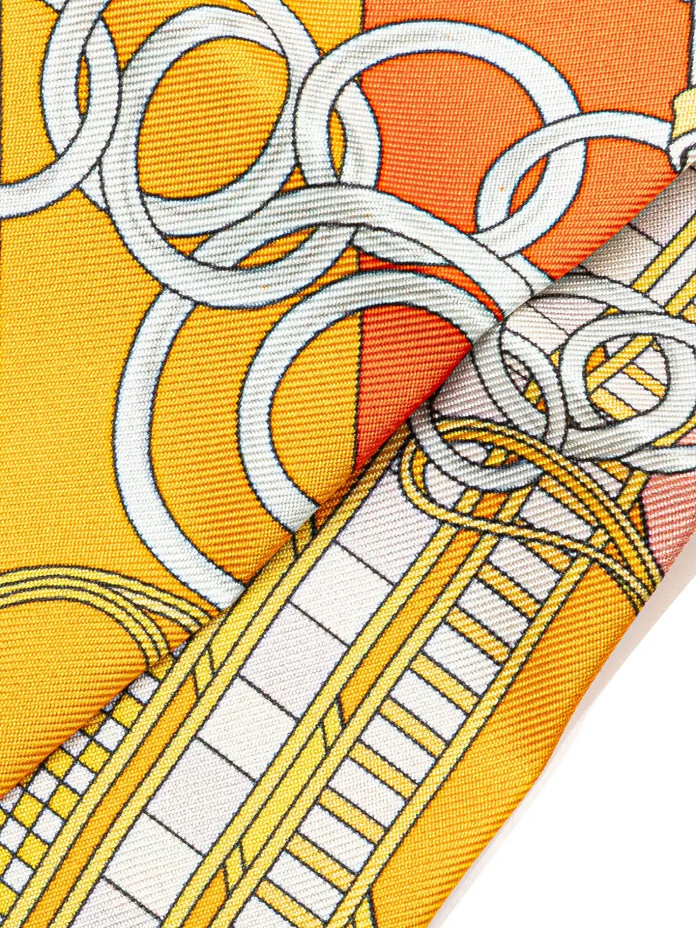 Hermès Pre-Owned 2010-2024 Brides et Gris-Gris Silk Twilly Scarf scarves | Image 2