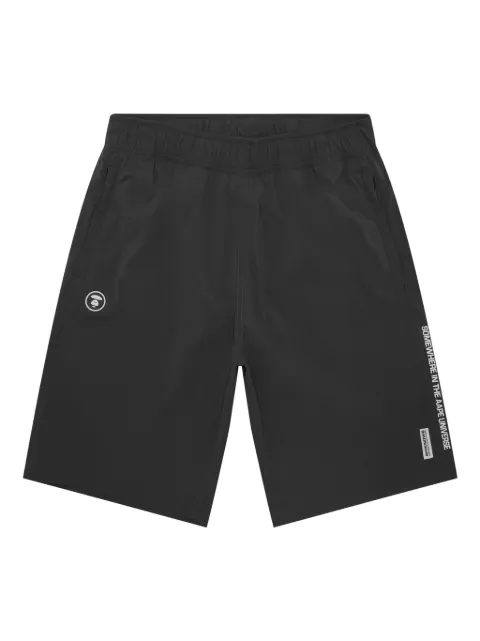 AAPE BY *A BATHING APE® logo-patch bermuda shorts 