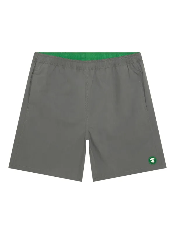 AAPE BY *A BATHING APE® ロゴパッチ ショートパンツ | グレー