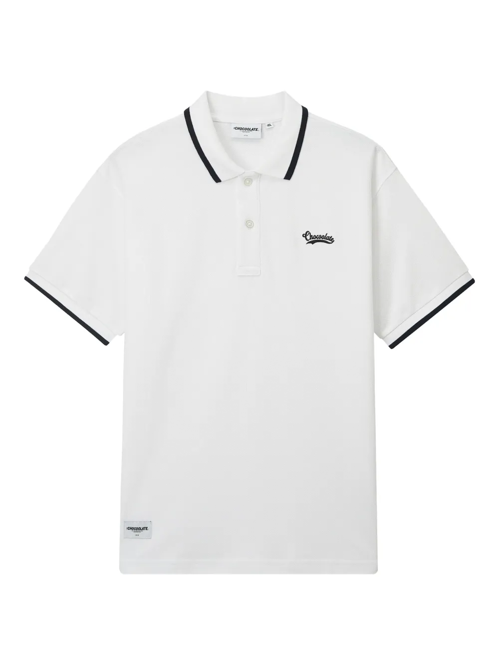 CHOCOOLATE playera tipo polo con logo bordado | blanco | Image 1