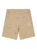 AAPE BY *A BATHING APE® embroidered-pattern bermuda shorts - Neutrals