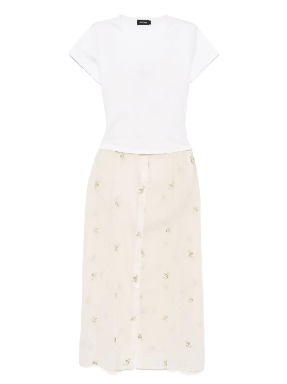 tout a coup vestido estilo playera | blanco | Image 1