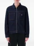 Obey Hardwork graphic-print denim jacket - Blue