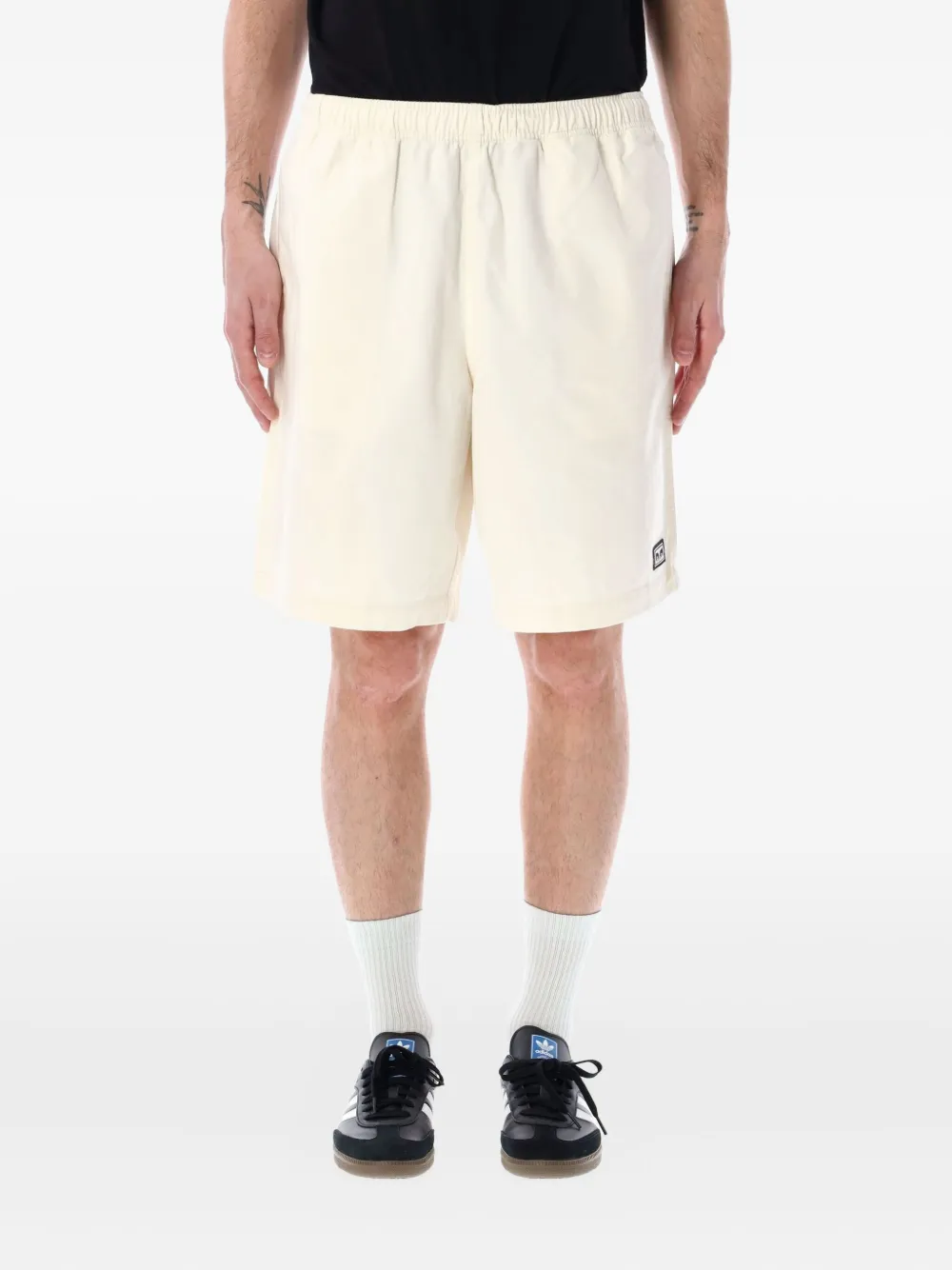 Obey bermudas con pretina elástica | blanco | Image 1