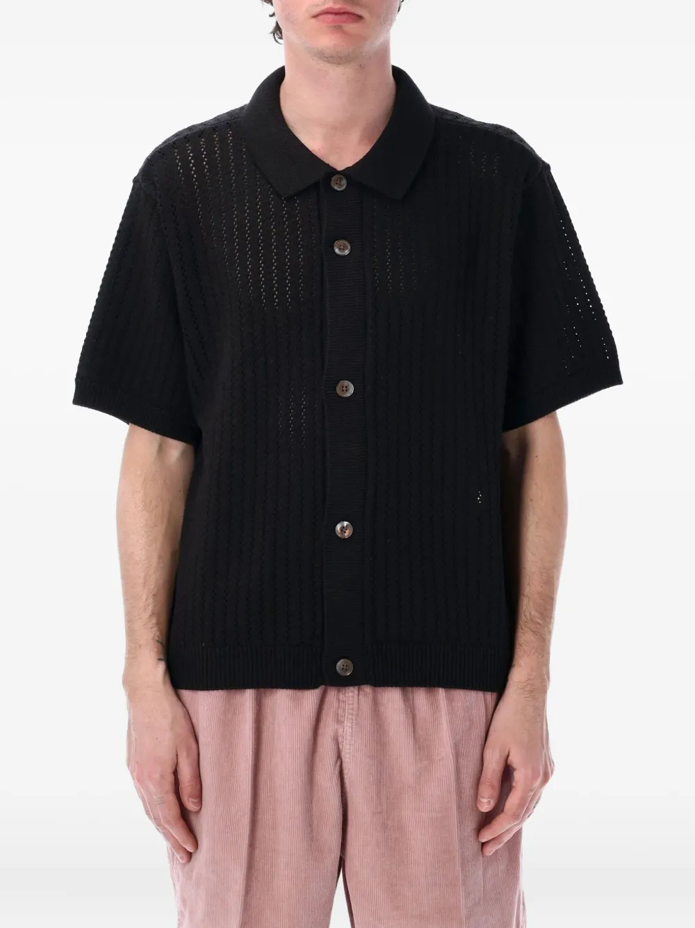 Obey Dez poloshirt Zwart