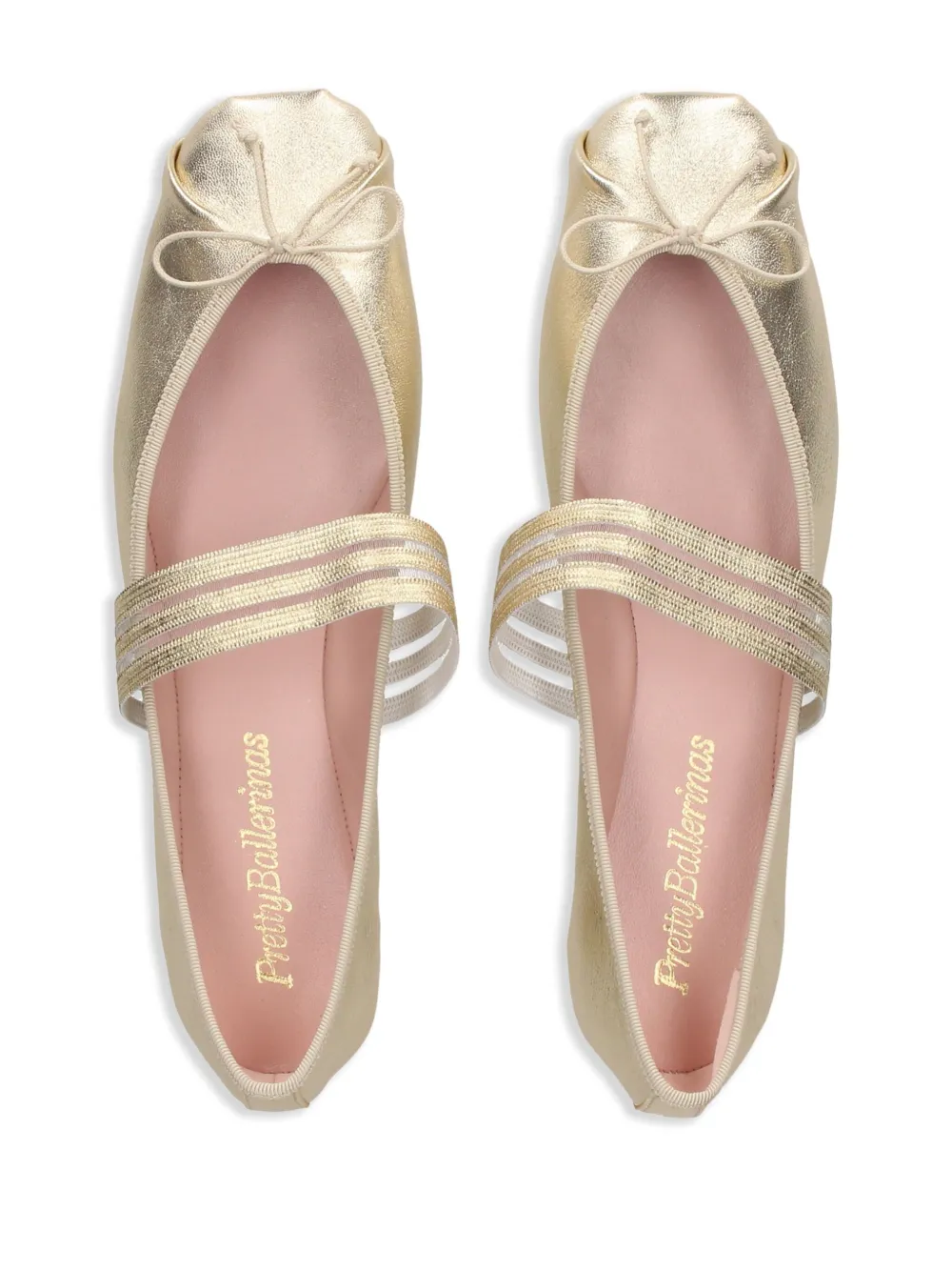 Pretty Ballerinas Kristen metallic ballet flats Gold